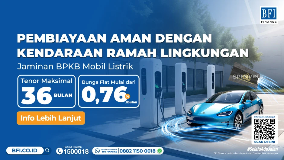 Ubah Mobil Listrik Jadi Uang Tunai! Dana Cepat Bunga Flat Mulai 0.76%