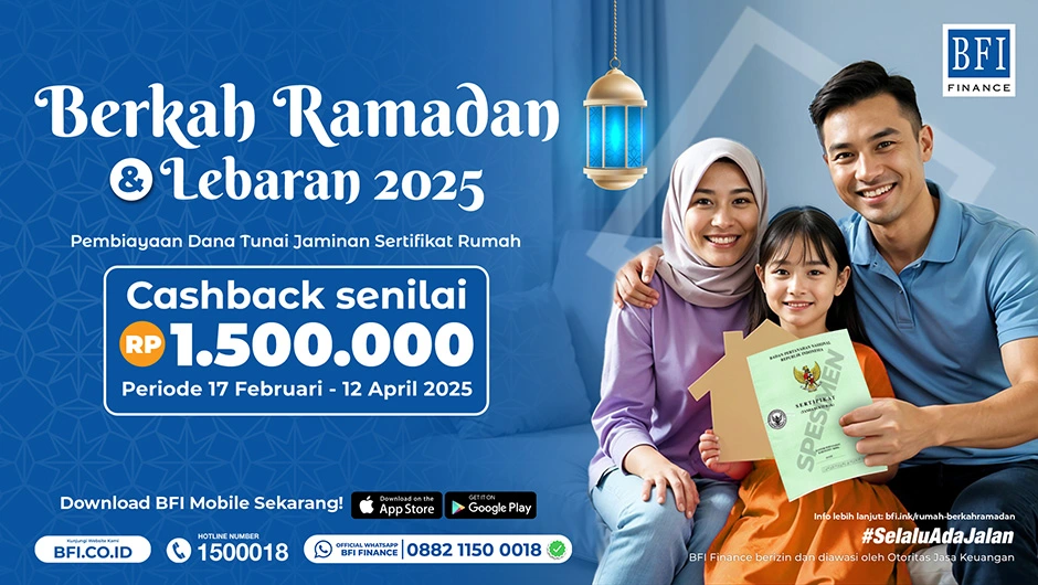 Promo Cashback Ramadan 2025 - Pembiayaan Jaminan Sertifikat Rumah