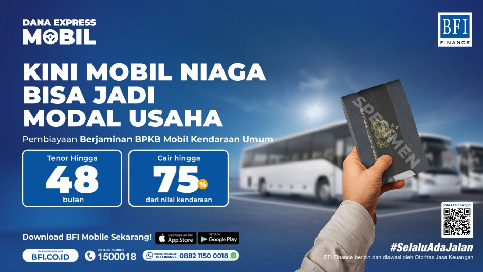 BFI Dana Express Mobil - Pembiayaan Jaminan Dana Tunai BPKB Kendaraan Umum