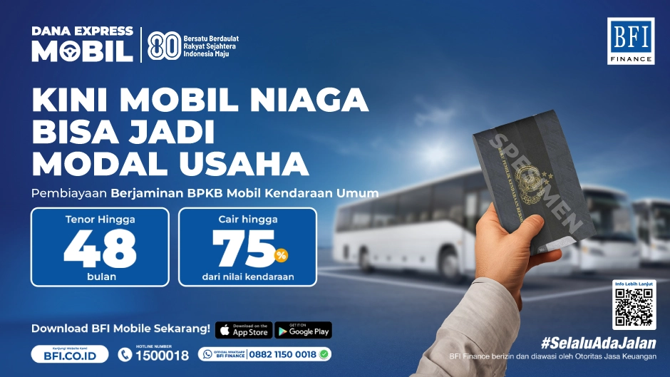BFI Dana Express Mobil - Pembiayaan Jaminan Dana Tunai BPKB Kendaraan Umum