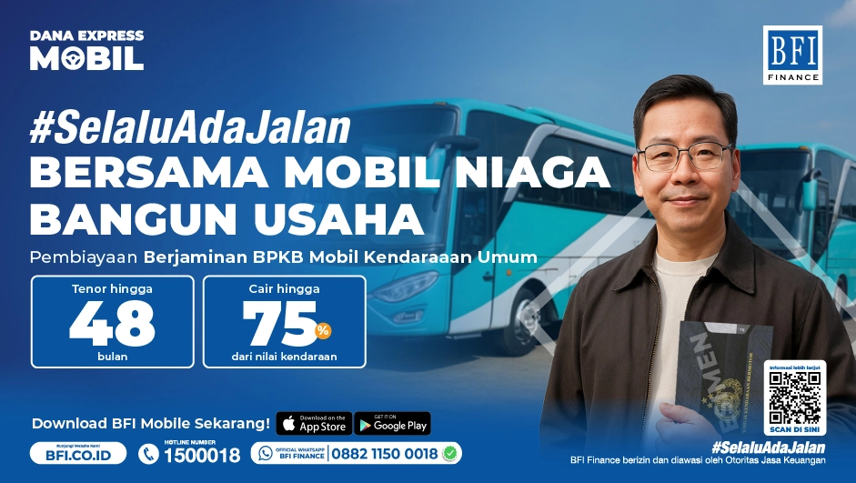 BFI Dana Express Mobil - Pembiayaan Jaminan Dana Tunai BPKB Kendaraan Umum