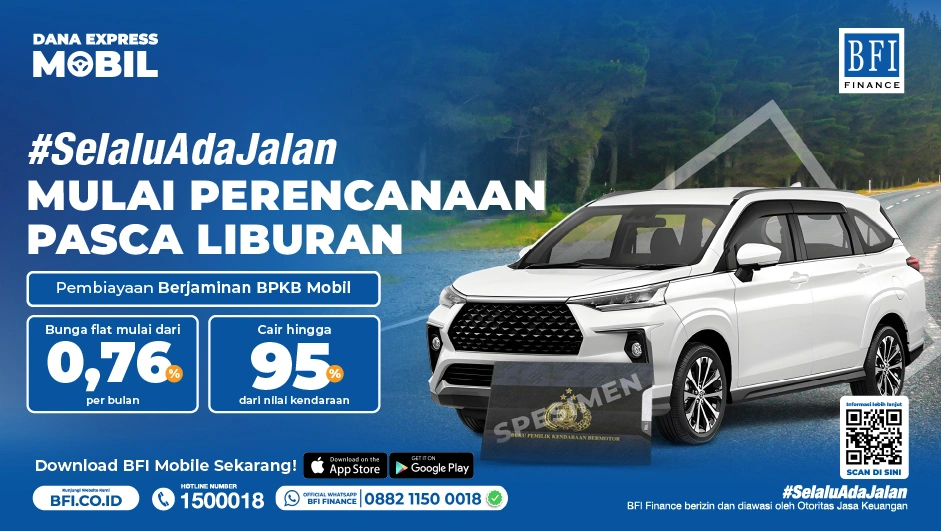 BFI Dana Express Car - Cash Loan Guaranteed by Car BPKB - Superdeal Package