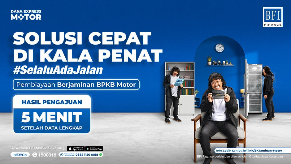 BFI Dana Express Motor - Pinjaman Dana Tunai Jaminan BPKB Motor - Paket Reguler
