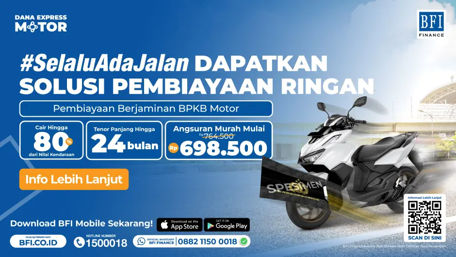 BFI Dana Express Motor - Cash Loan Guaranteed by Motor BPKB - Regular Package