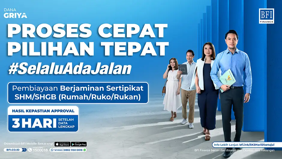 BFI Dana Griya - Pinjaman Dana Tunai Jaminan Sertifikat Rumah - Paket Wirausaha 