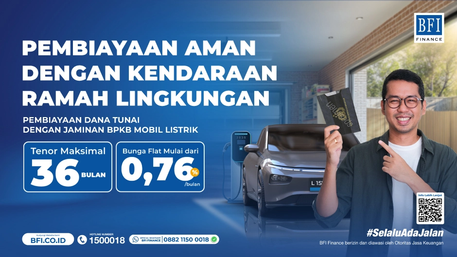 Ubah Mobil Listrik Jadi Uang Tunai! Dana Cepat Bunga Flat Mulai 0.76%