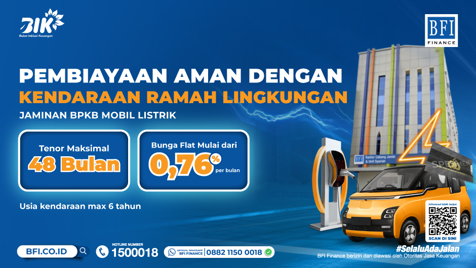 Ubah Mobil Listrik Jadi Uang Tunai! Dana Cepat Bunga Flat Mulai 0.76%